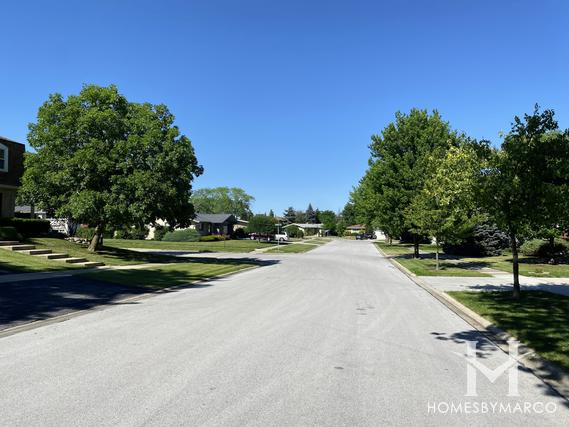 Orchard on the Hills subdivision in Hickory Hills, IL