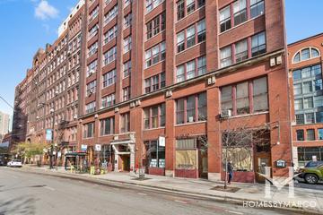 The Donahue building in the Printers Row neighborhood of Chicago, IL