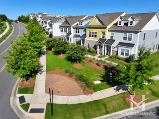Bryton Townhomes subdivision in Huntersville, NC