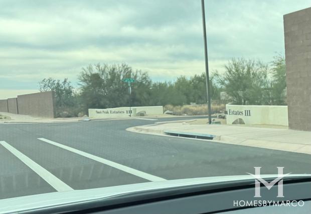 Photos of Pinnacle Peak Estates subdivision in Scottsdale, AZ