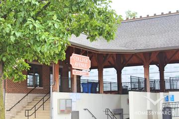 Photos of the College Avenue Metra station in Wheaton, IL