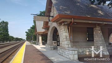 Photos of the LaGrange Stone Avenue Metra station in La Grange, IL