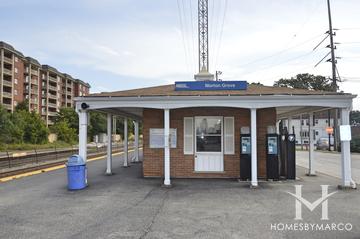 Photos of the Morton Grove Metra station in Morton Grove, IL