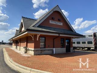Photos of the National Street Metra station in Elgin, IL
