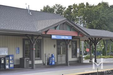Photos of the Lake Villa Metra station in Lake Villa, IL